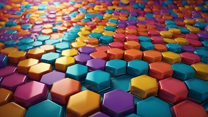 Obraz premium abstract background of colorful cubes
