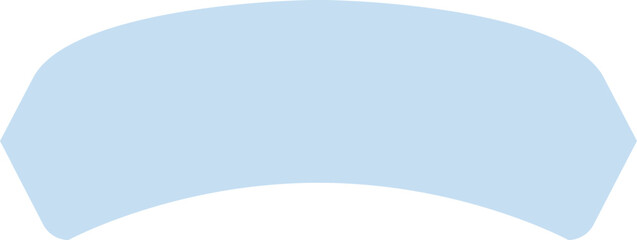 Pastel Blue Ribbon Banner