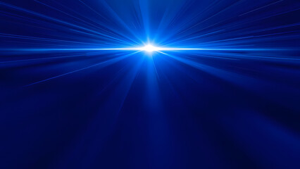 Obraz premium Blue light rays create a dynamic motion across the dark abstract backdrop