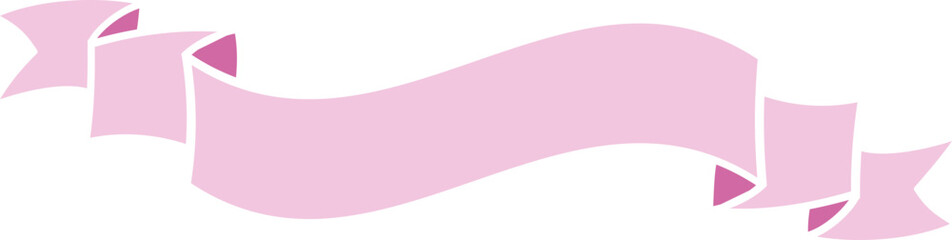Soft Pastel Pink Ribbon