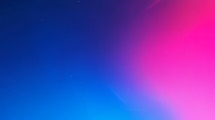 Obraz premium Abstract blue pink gradient background with glowing lines and particles.