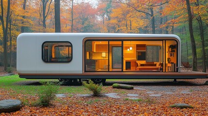 Obraz premium modern mobile home made of containers