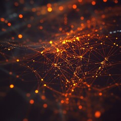 abstract background Concept. Illuminated Network Abstract Digital Connections.