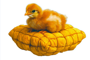 easter chicken on white