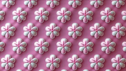 Fototapeta premium Flower,Flower Patch,Sakura Blossom,Pink,Patch,Fabric,Cloth Patch,Arm,Embroidered,Handmade,Thread,icon,Label,Symbol,Sign,Mark,Sew,Dress,Clothing,Craft,Pattern,Embroidered,Design,Theme,Team,Memory,Gift,