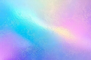 Fototapeta premium Holographic rainbow pastel gradient background with a grainy texture