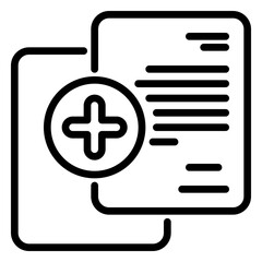 Fototapeta premium add icon, line icon style