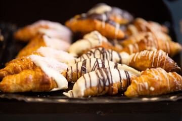panecillo con chocolate blanco