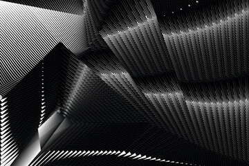 op art modern background, black and white dynamic pattern, vector texture