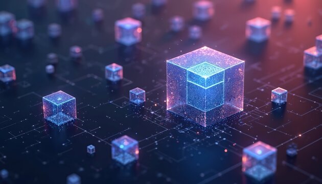 Illustration of convolutional neural network architecture as AI function. Data science, machine learning, artificial intelligence concept with input, output, connections. Futuristic cyberspace tech