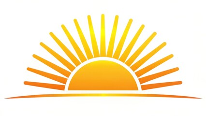 Sunrise, Sun, Yellow, Graphic Design Element