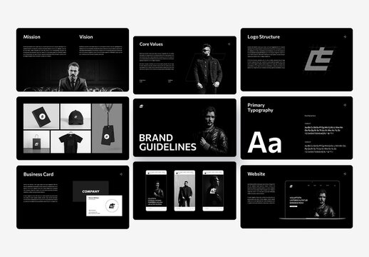 Stylish Fashion Brand Guidelines Presentation Template