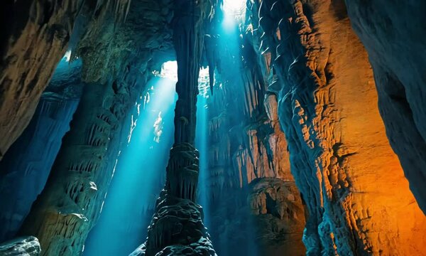 fly into a tunnel and end up in a natural waterfall