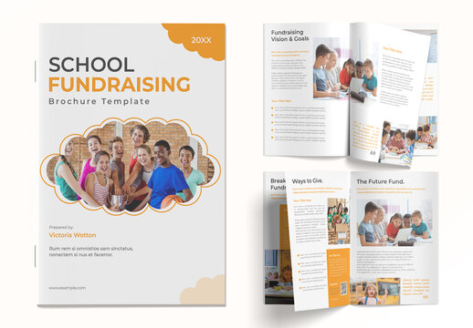 School Fundraising Brochure Layout
