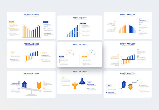Profit And Loss Infographic Presentation Layout