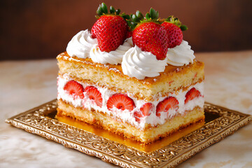  layered strawberry shortcake