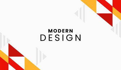 Red and yellow abstract geometric background vector illustration