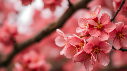 Obraz premium pink cherry blossom