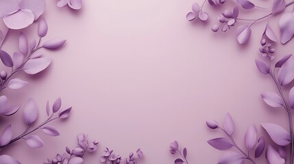 Fototapeta premium Lavender Floral Design Elegant Botanical Frame