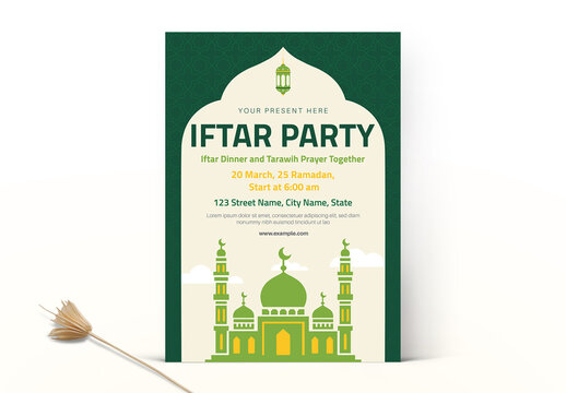 Ramadan Iftar Party Invitation Template