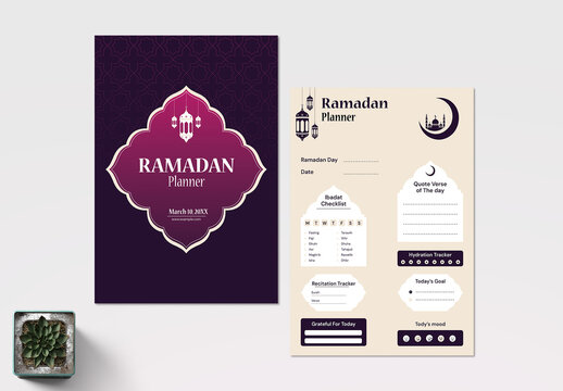Printable Ramadan Planner Layout