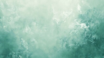 Abstract Green Textured Paint Brush Strokes Background