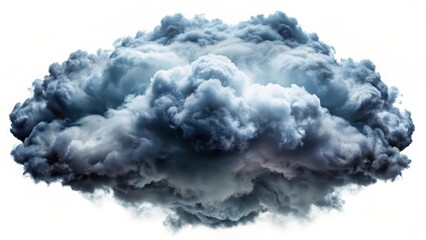 Naklejka premium Cumulus Cloud Isolated on White Background