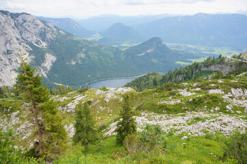 Closeup shot of the Austrian Alps