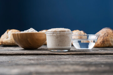 Sourdough bread starter ingredients