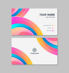 Naklejka premium modern abstract business card design