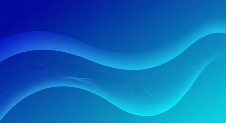 Fototapeta premium Abstract Blue Wave Background with Fluid Dynamic Flow Generative AI