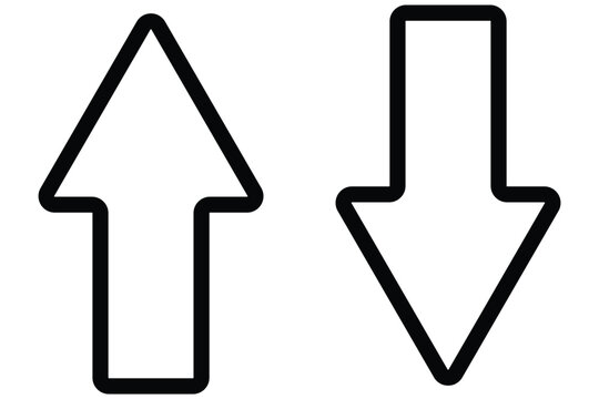 Up and down arrow. Up and down arrow icon vector design . up down arrow icon.
