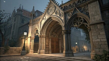 Gothic Architecture Entranceway