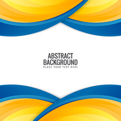 Colorful abstract wave line design background