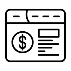 Fototapeta premium Dollar Icon