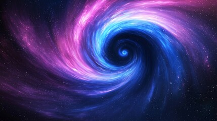Obraz premium cosmic swirl of vibrant galaxies in deep space