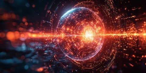 Fototapeta premium Superposition Representation in Quantum Computing 