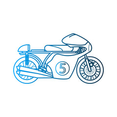 Fototapeta premium Motorsport vintage illustration template