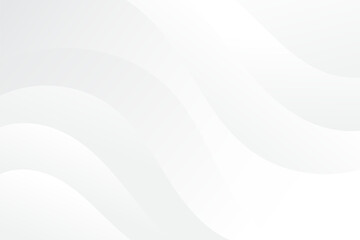 Abstract background white and gray with wave effects. Modern abstract design concept for templates. Vector illustration
