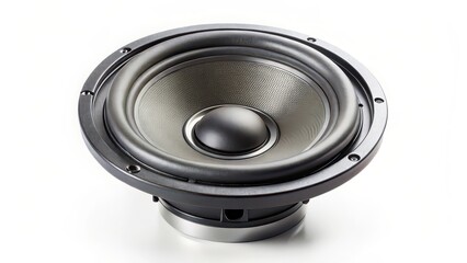Speaker, Audio Driver, Woofer, Studio Monitor, Loudspeaker, Speaker Cone,  Isolated on White Background