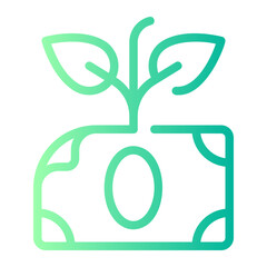 investment gradient icon