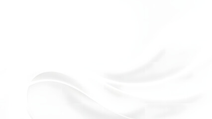 Smooth, soft, white smoke waves create an abstract, futuristic design