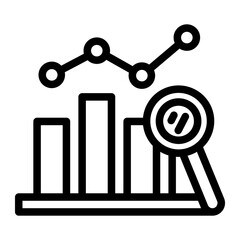 This Analytical icon is suitable for Business Motivation, Business Improvement, etc.