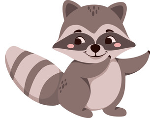Raccoon svg vector illustration