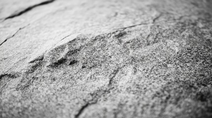 Close-up of Gray Stone Texture: Abstract Rock Surface Background