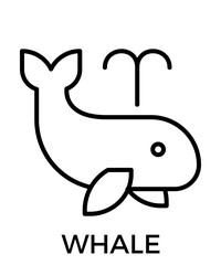 Obraz premium Animal icons outline black