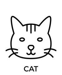 Animal icons outline black