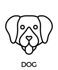 Animal icons outline black