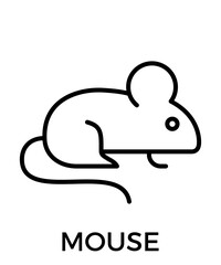 Animal icons outline black