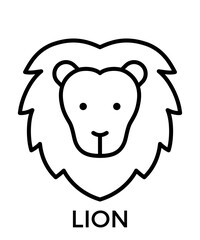 Animal icons outline black
